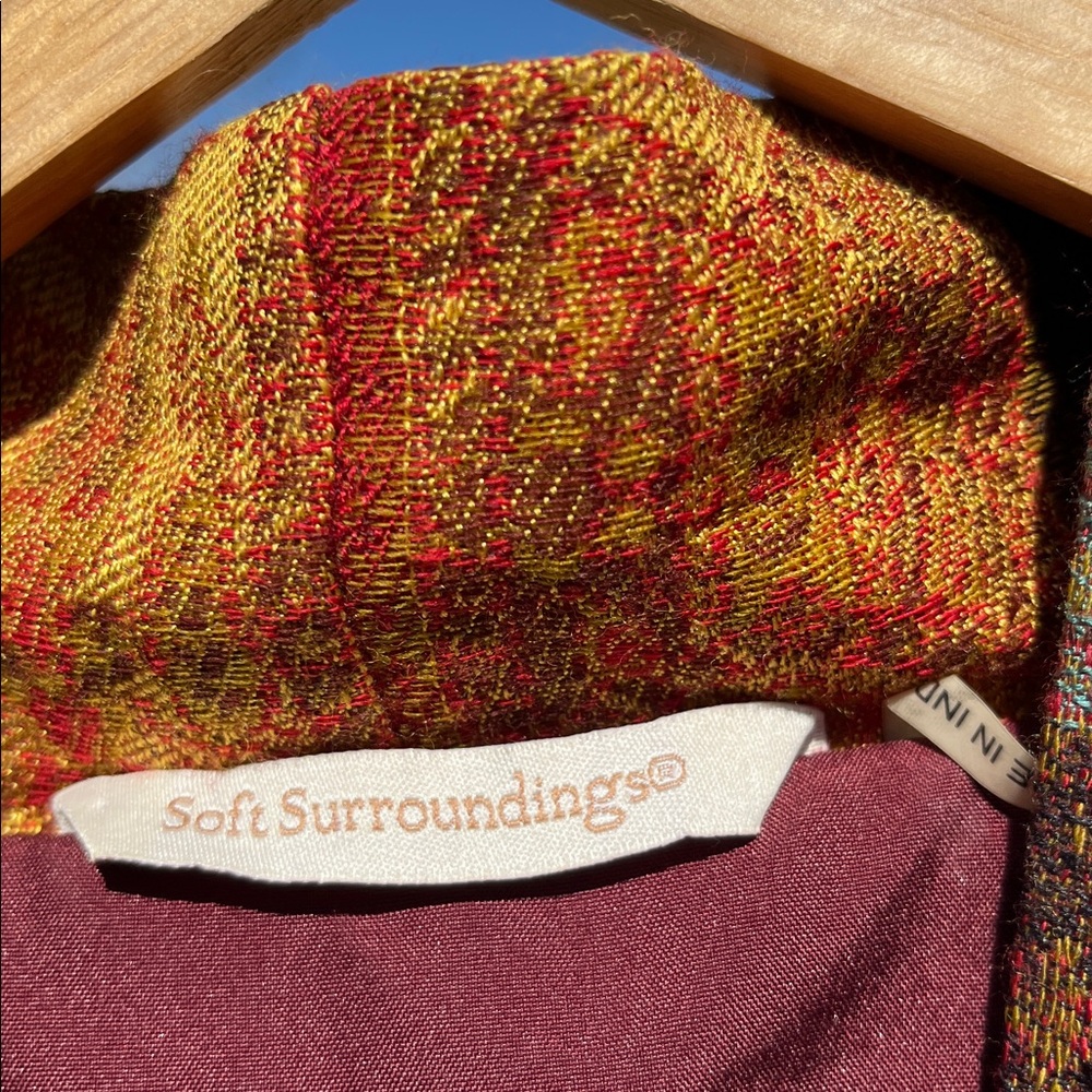 Soft Surroundings Multicolor Patchwork Blazer - image 4